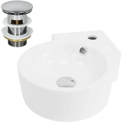 ML-Design Eckiges Keramik Waschbecken - Platzsparend Modernes Waschbecken ML-Design Eckiges Keramik Waschbecken - Platzsparend Modernes Waschbecken