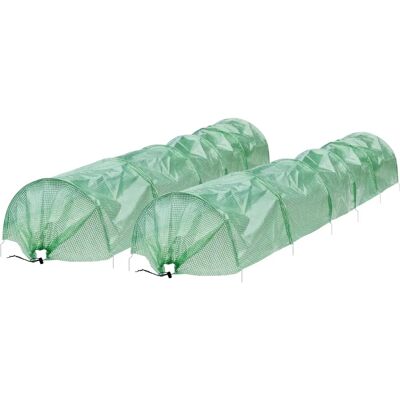 ECD GERMANY - 2x Przezroczysty Zielony Tunel - 35x55x300 cm ECD GERMANY - 2x Przezroczysty Zielony Tunel - 35x55x300 cm