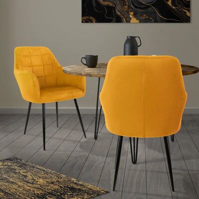 ML-Design Ensemble de 2 Chaises Velours - Modernes & Élégantes - Publicité ML-Design Ensemble de 2 Chaises Velours - Modernes & Élégantes - Publicité