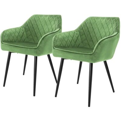 ML-DESIGN Jasnozielone welurowe krzesła do jadalni - Krzesła do jadalni ML-DESIGN Jasnozielone welurowe krzesła do jadalni - Krzesła do jadalni