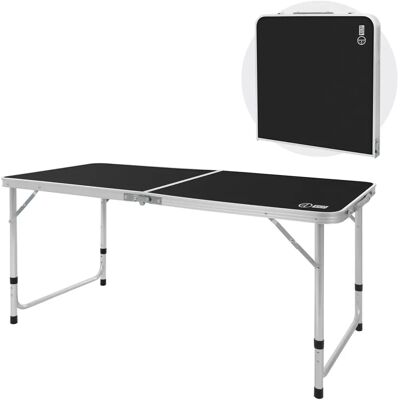 Table de camping pliante ECD Germany - Hauteur réglable - Noir - Publicité Table de camping pliante ECD Germany - Hauteur réglable - Noir - Publicité