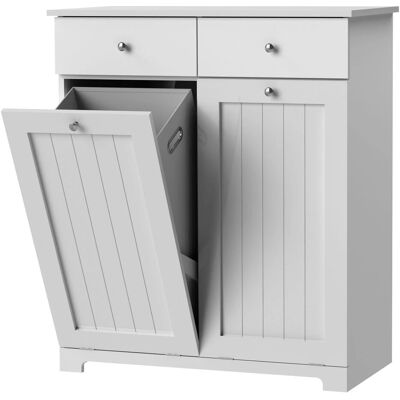 ML-DESIGN Wit Wasruimte Kast met 2 Lades & Manden - Opbergruimte voor Was ML-DESIGN Wit Wasruimte Kast met 2 Lades & Manden - Opbergruimte voor Was