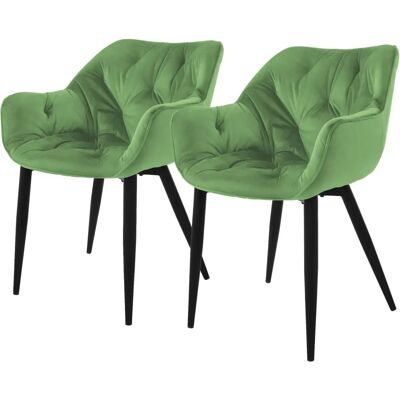 ML-DESIGN Zestaw 2 Krzeseł z Aksamitu - Ergonomiczne & Nowoczesne ML-DESIGN Zestaw 2 Krzeseł z Aksamitu - Ergonomiczne & Nowoczesne