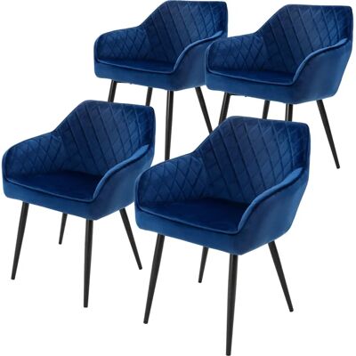 ML-Design Chaises en Velours Bleu Foncé - Chaises de Salle à Manger - Publicité ML-Design Chaises en Velours Bleu Foncé - Chaises de Salle à Manger - Publicité