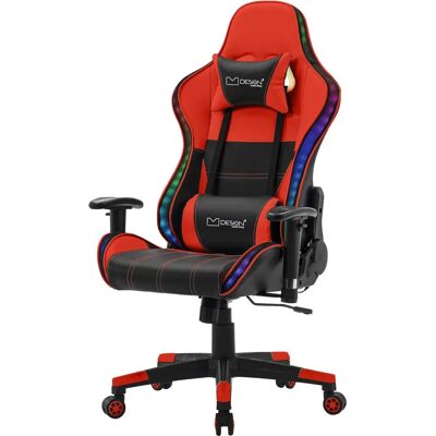Silla Gaming ML-Design - Iluminación LED RGB, Altavoces Bluetooth, Reposabrazos Ajustables Silla Gaming ML-Design - Iluminación LED RGB, Altavoces Bluetooth, Reposabrazos Ajustables