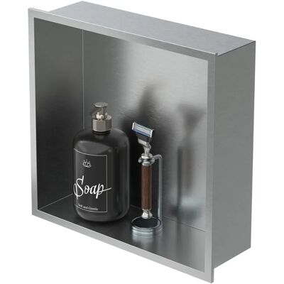 Nicchia Doccia in Acciaio Inox Luxebath - Risparmio di Spazio a Parete Nicchia Doccia in Acciaio Inox Luxebath - Risparmio di Spazio a Parete