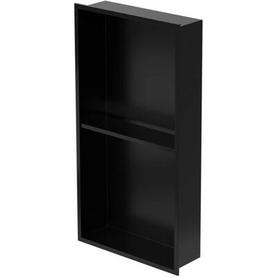 Nicchia Doccia LUXEBATH - 2 Livelli, Nero, 30x60cm - Spazio Doccia Nicchia Doccia LUXEBATH - 2 Livelli, Nero, 30x60cm - Spazio Doccia