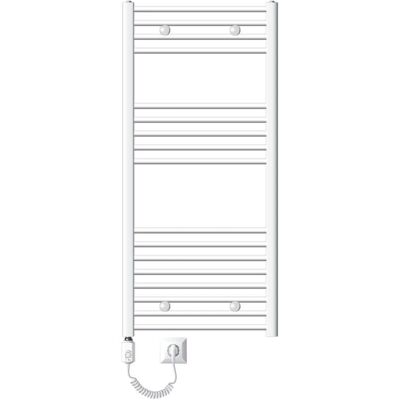 Luxebath Sahara 600x1200 mm Biały elektryczny grzejnik do ręczników - Radiator Luxebath Sahara 600x1200 mm Biały elektryczny grzejnik do ręczników - Radiator