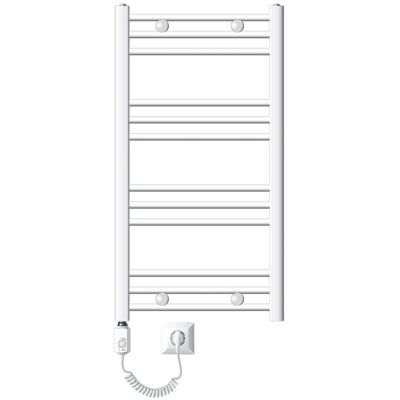 LuxeBath Sähkölämmitin kylpyhuoneeseen - 500x800mm Valkoinen Kaareva ja Suora - 300W LuxeBath Sähkölämmitin kylpyhuoneeseen - 500x800mm Valkoinen Kaareva ja Suora - 300W