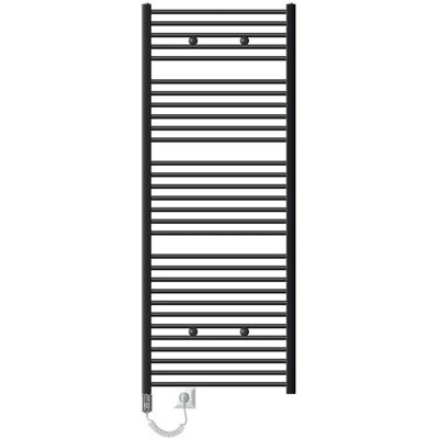 Radiatore scaldasalviette elettrico LuxeBath - Termostato LCD digitale - 1200W - Antracite - 750x1800mm - Riscaldamento bagno Radiatore scaldasalviette elettrico LuxeBath - Termostato LCD digitale - 1200W - Antracite - 750x1800mm - Riscaldamento bagno