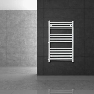 Radiateur sèche-serviettes LuxeBath - Recto 600x1200mm Blanc - Publicité Radiateur sèche-serviettes LuxeBath - Recto 600x1200mm Blanc - Publicité