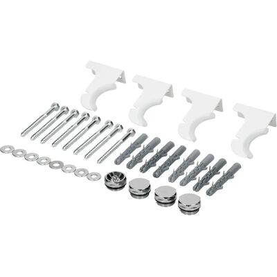Support Radiateur Blanc LUXEBATH - Kit de Montage Robuste - Publicité Support Radiateur Blanc LUXEBATH - Kit de Montage Robuste - Publicité