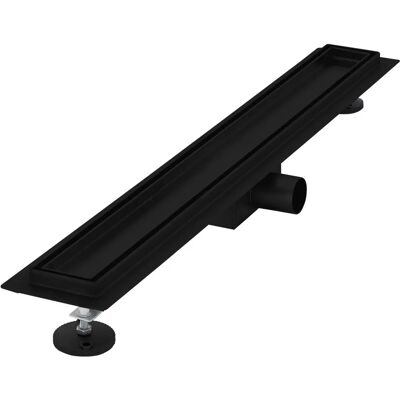Luxebath Canale Doccia Nero in Acciaio Inox 70cm - Design Moderno Luxebath Canale Doccia Nero in Acciaio Inox 70cm - Design Moderno