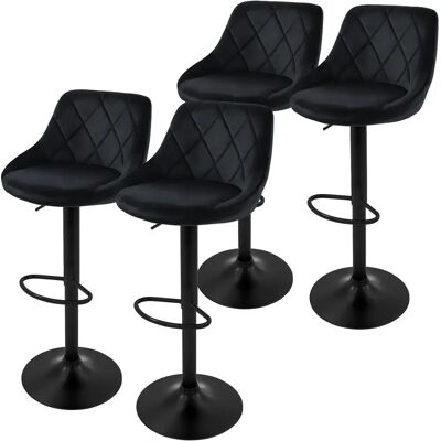 ML-Design Säädettävät Samettibaarituolit - Ergonomiset & Luxus ML-Design Säädettävät Samettibaarituolit - Ergonomiset & Luxus