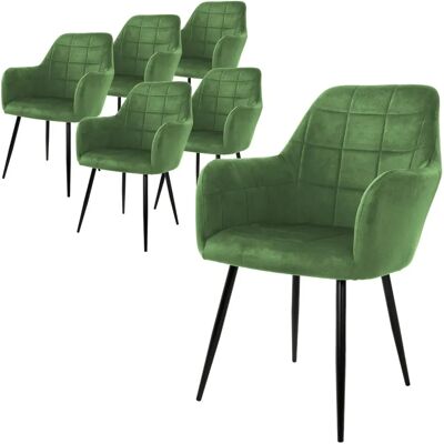 ML-DESIGN Ecd Deutschland Set 6x Salvia Grün Moderne Esszimmerstühle ML-DESIGN Ecd Deutschland Set 6x Salvia Grün Moderne Esszimmerstühle
