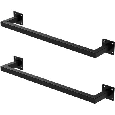 ML-Design Wandhaken - 64x12cm - Schwarz - Hoch belastbar ML-Design Wandhaken - 64x12cm - Schwarz - Hoch belastbar