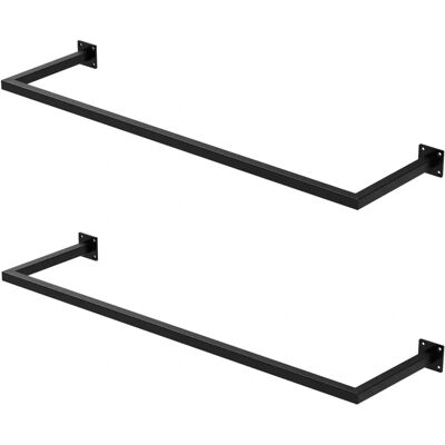 ML-Design Wandhaken - Schwarz Stahl 110cm ML-Design Wandhaken - Schwarz Stahl 110cm