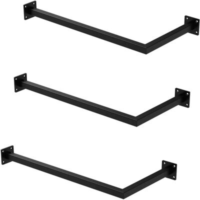 ML-Design Eck Wandhaken - 3 Stangen, Schwarz, 60x30cm ML-Design Eck Wandhaken - 3 Stangen, Schwarz, 60x30cm
