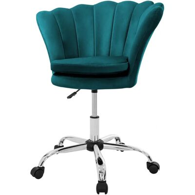 Chaise de Bureau ML-DESIGN - Velours, Réglable, Pivotante 360°, Ergonomique - Publicité Chaise de Bureau ML-DESIGN - Velours, Réglable, Pivotante 360°, Ergonomique - Publicité