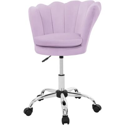 ML-Design Violetti Samettityötuoli - Kääntyvä 5 Rengasilla ML-Design Violetti Samettityötuoli - Kääntyvä 5 Rengasilla