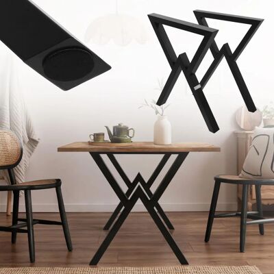 ML-Design Stalowe Nogi w Kształcie X - Ispersonalizowane Podparcie DIY ML-Design Stalowe Nogi w Kształcie X - Ispersonalizowane Podparcie DIY