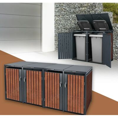 ML-Design Gartenschrank - Wetterfester Stahl, Modular 240L ML-Design Gartenschrank - Wetterfester Stahl, Modular 240L
