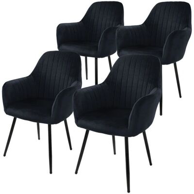 ML-Design Samtvolle Esstühle - Ergonomisch Modern Living ML-Design Samtvolle Esstühle - Ergonomisch Modern Living