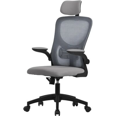 Chaise de Bureau Ergonomique ML-Design - Maille, Repose-tête & Support Lombaire Réglables - Publicité Chaise de Bureau Ergonomique ML-Design - Maille, Repose-tête & Support Lombaire Réglables - Publicité