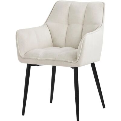 ML-Design Nowoczesne Ergonomiczne Krzesło do Jadalni - Kremowe ML-Design Nowoczesne Ergonomiczne Krzesło do Jadalni - Kremowe