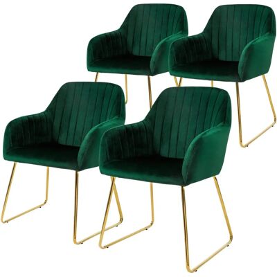 ML-Design Welurowe Krzesła Jadalniane - Nowoczesne, Ergonomiczne, Zestaw 2 ML-Design Welurowe Krzesła Jadalniane - Nowoczesne, Ergonomiczne, Zestaw 2
