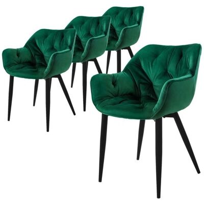 Zestaw Krzeseł Jadalnianych z Aksamitu ML-Design - Nowoczesny i Elegancki Zestaw Krzeseł Jadalnianych z Aksamitu ML-Design - Nowoczesny i Elegancki