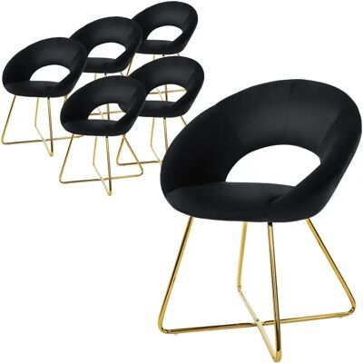 ML-Design 6 Nowoczesnych Krzeseł z Aksamitu - Ergonomiczne & Stylowe ML-Design 6 Nowoczesnych Krzeseł z Aksamitu - Ergonomiczne & Stylowe