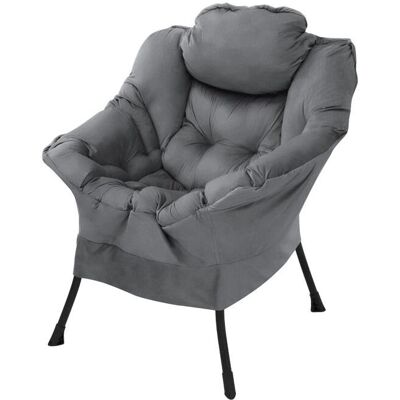 Ml-design - Fauteuil Relax - Anthracite - Support Ergonomique - Publicité Ml-design - Fauteuil Relax - Anthracite - Support Ergonomique - Publicité