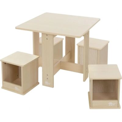 Groupe d'Assises pour Enfants JOYZ avec Table et 4 Chaises - Mobilier Enfant - Publicité Groupe d'Assises pour Enfants JOYZ avec Table et 4 Chaises - Mobilier Enfant - Publicité