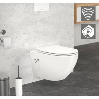 W.C. sospeso Tornado LUXEBATH - Igienico, Moderno, con Bidet W.C. sospeso Tornado LUXEBATH - Igienico, Moderno, con Bidet