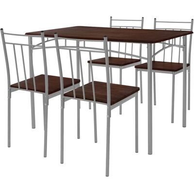 Stół jadalniany ML-DESIGN z 4 Krzesłami w Dębowym Kolorze Stół jadalniany ML-DESIGN z 4 Krzesłami w Dębowym Kolorze