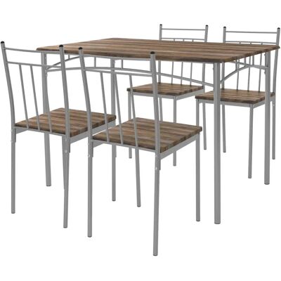 Zestaw stołów do jadalni ML-DESIGN z 4 krzesłami - Nowoczesne Drewno Zestaw stołów do jadalni ML-DESIGN z 4 krzesłami - Nowoczesne Drewno