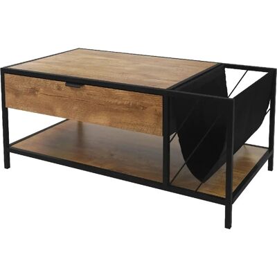 Ml-design - Rustykalny stół kawowy z dębu 100x54x45 cm - Stół kawowy Ml-design - Rustykalny stół kawowy z dębu 100x54x45 cm - Stół kawowy
