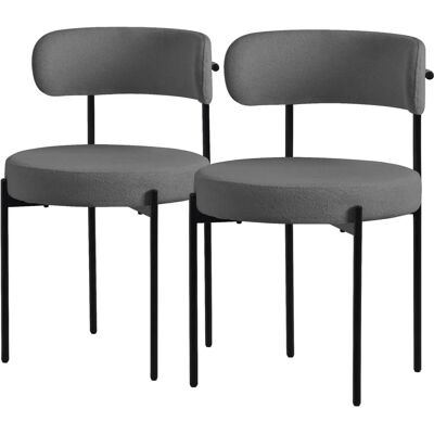 Chaises de salle à manger en peluche de luxe ML-DESIGN - Élégantes & Polyvalentes - Publicité Chaises de salle à manger en peluche de luxe ML-DESIGN - Élégantes & Polyvalentes - Publicité
