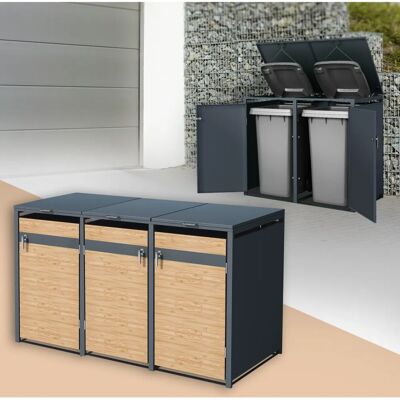 Wodoodporny metalowy kontener na śmieci ML Design - Modularny pojemnik na odpady Wodoodporny metalowy kontener na śmieci ML Design - Modularny pojemnik na odpady