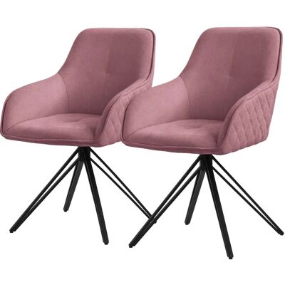 ML-DESIGN Różowa obrotowa krzesło - Krzesło do jadalni ML-DESIGN Różowa obrotowa krzesło - Krzesło do jadalni