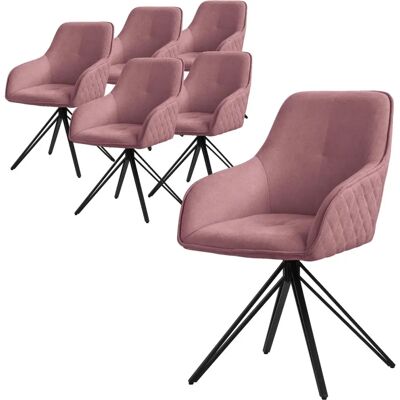 ML-DESIGN Różowa Stara Obrotowa Krzesło - Krzesło Biurowe ML-DESIGN Różowa Stara Obrotowa Krzesło - Krzesło Biurowe