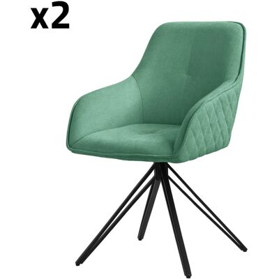 ML-Design Zielony Obrotowy Krzesło Jadalniane - Krzesło ML-Design Zielony Obrotowy Krzesło Jadalniane - Krzesło
