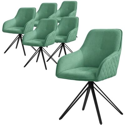 ML-DESIGN Zestaw zielonych obrotowych krzeseł ML-DESIGN Zestaw zielonych obrotowych krzeseł
