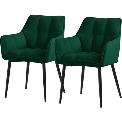 ML-Design Ciemnozielone Krzesła do Jadalni - Krzesło do Jadalni ML-Design Ciemnozielone Krzesła do Jadalni - Krzesło do Jadalni
