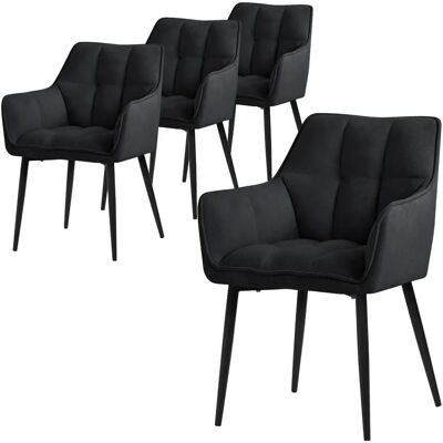 ML-DESIGN Czarna krzesło do jadalni - Krzesło do jadalni ML-DESIGN Czarna krzesło do jadalni - Krzesło do jadalni