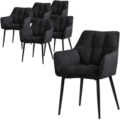 ML-DESIGN Czarnie krzesła do jadalni - Krzesła do jadalni ML-DESIGN Czarnie krzesła do jadalni - Krzesła do jadalni