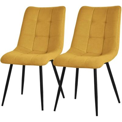 ML-DESIGN Żółte Musztardowe Krzesła do Jadalni ML-DESIGN Żółte Musztardowe Krzesła do Jadalni