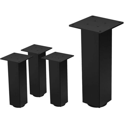 ML-Design Schwarze Stahl Verstellbare Tischbeine - Tischbeine ML-Design Schwarze Stahl Verstellbare Tischbeine - Tischbeine