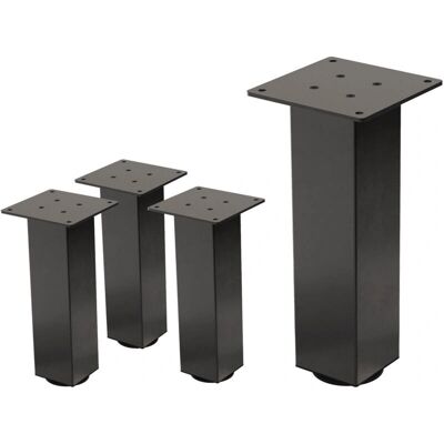 ML-Design Ciemnoszare Stalowe Regulowane Nogi do Stołu ML-Design Ciemnoszare Stalowe Regulowane Nogi do Stołu